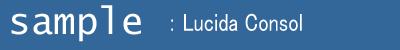 Lucida Consol