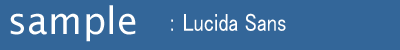 Lucida Sans