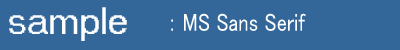 MS Sans Serif