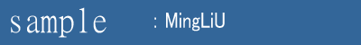 MingLiU