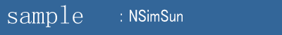 NSimSun